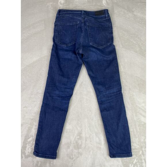 Express Denim Jeans - Stretch + Ankle Legging High Rise 4s / 4c ( 24” Inseam) - Picture 8 of 10